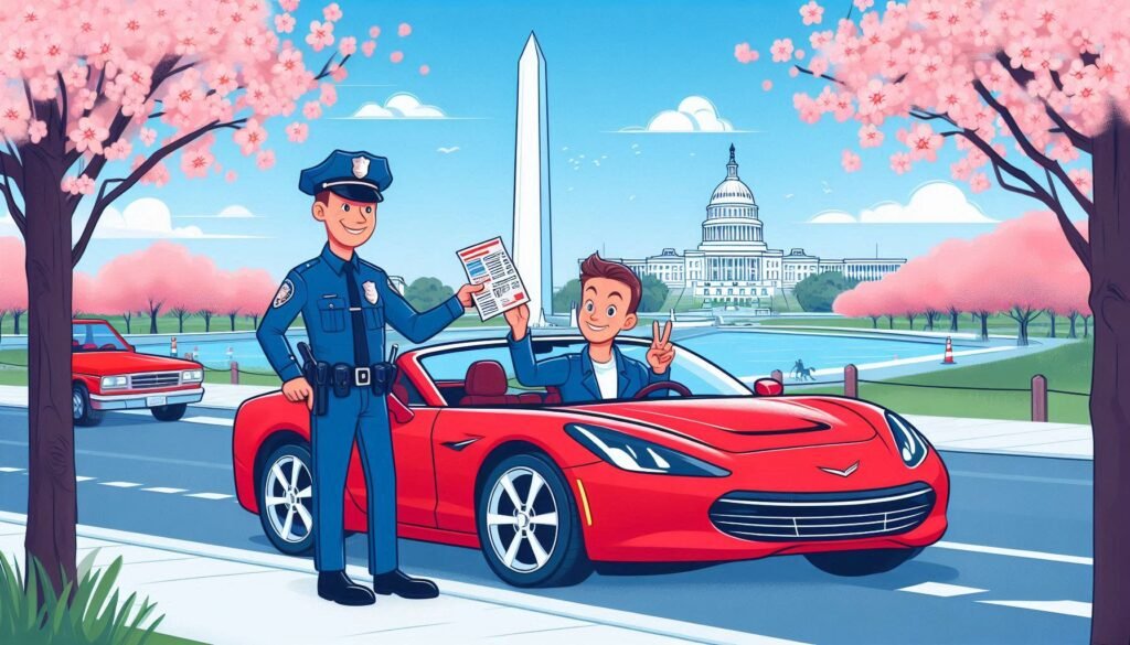 How much is a speeding ticket in Washington, D.C.?